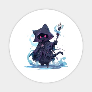 Black Mage Cat Hero Magnet